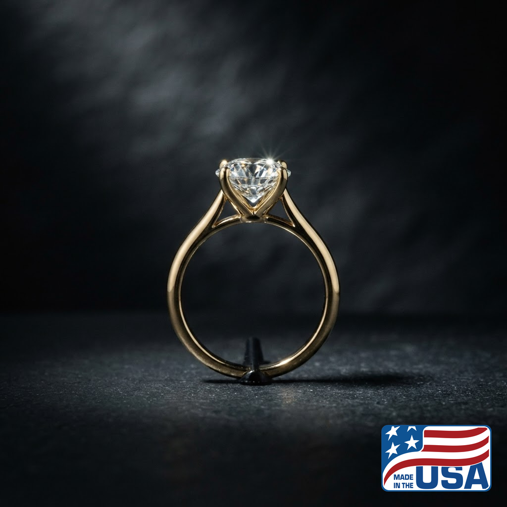 Isla Solitaire Engagement Ring | Emerald Natural Diamond, Platinum | EverLumina