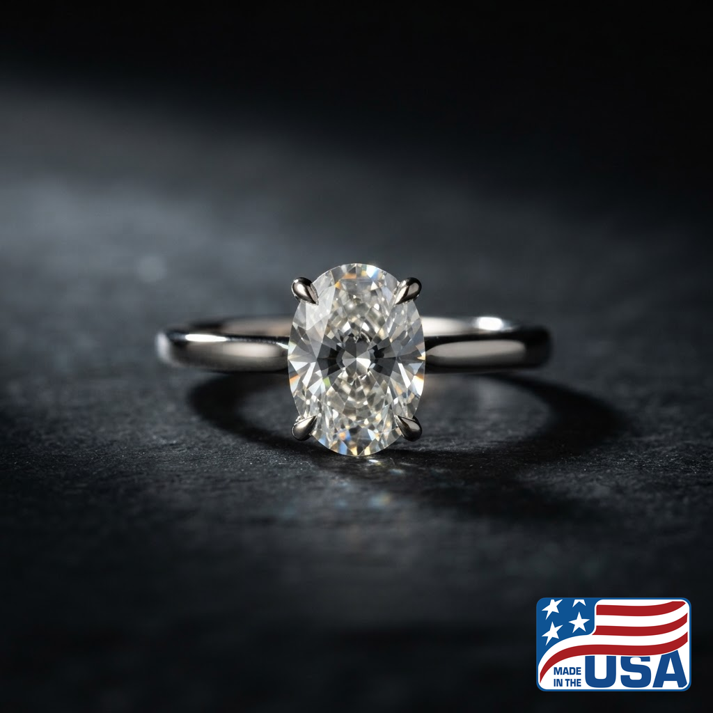 Valentina Pave Engagement Ring | Radiant Natural Diamond, 18k White Gold | EverLumina